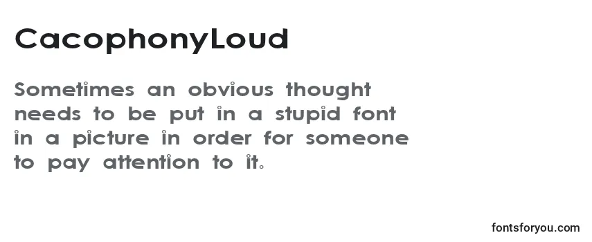 CacophonyLoud Font