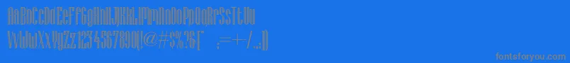 Lagniappe ffy Font – Gray Fonts on Blue Background
