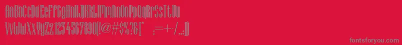 Lagniappe ffy Font – Gray Fonts on Red Background