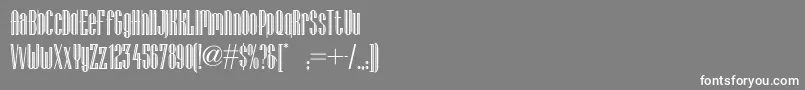 Lagniappe ffy Font – White Fonts on Gray Background