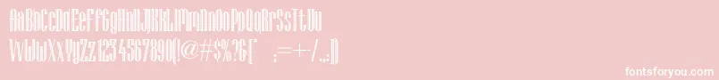 Police Lagniappe ffy – polices blanches sur fond rose