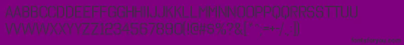 OctinstencilbkRegular Font – Black Fonts on Purple Background