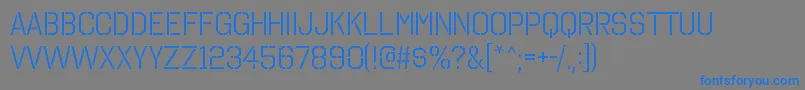 OctinstencilbkRegular Font – Blue Fonts on Gray Background