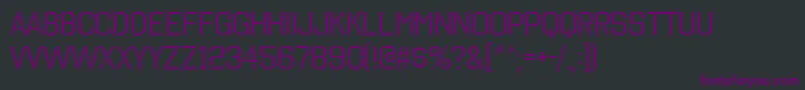 OctinstencilbkRegular Font – Purple Fonts on Black Background