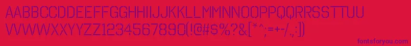 OctinstencilbkRegular Font – Purple Fonts on Red Background