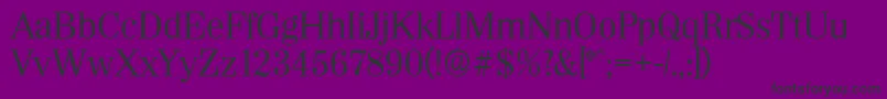 WichitaserialRegular-Schriftart – Schwarze Schriften auf violettem Hintergrund