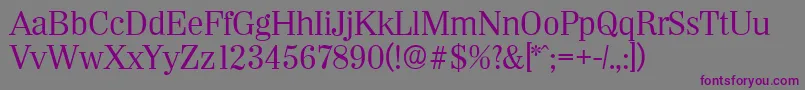 WichitaserialRegular Font – Purple Fonts on Gray Background