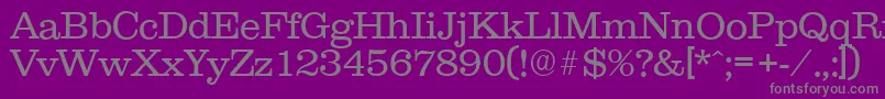 fuente ClareserialLight – Fuentes Grises Sobre Fondo Morado