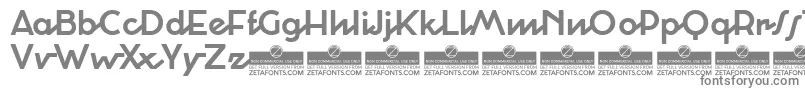 CocosignumCorsivoItalicoBoldTrial-fontti – harmaat kirjasimet valkoisella taustalla