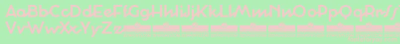 CocosignumCorsivoItalicoBoldTrial Font – Pink Fonts on Green Background