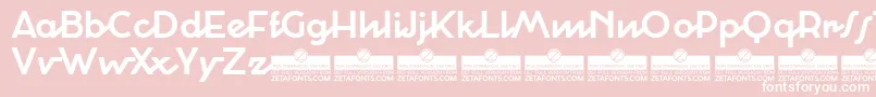 CocosignumCorsivoItalicoBoldTrial Font – White Fonts on Pink Background