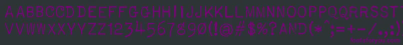 Usis1949 Font – Purple Fonts on Black Background