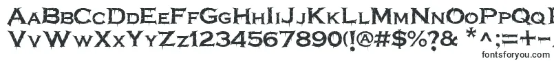 Шрифт Terrorplate – готические шрифты