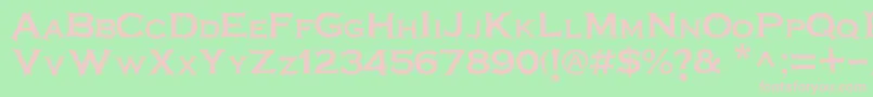 Terrorplate Font – Pink Fonts on Green Background