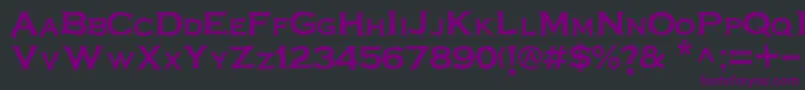 Terrorplate Font – Purple Fonts on Black Background
