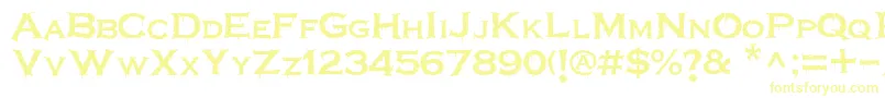 フォントTerrorplate – 黄色のフォント