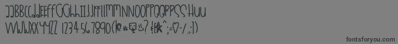Dessushi Font – Black Fonts on Gray Background