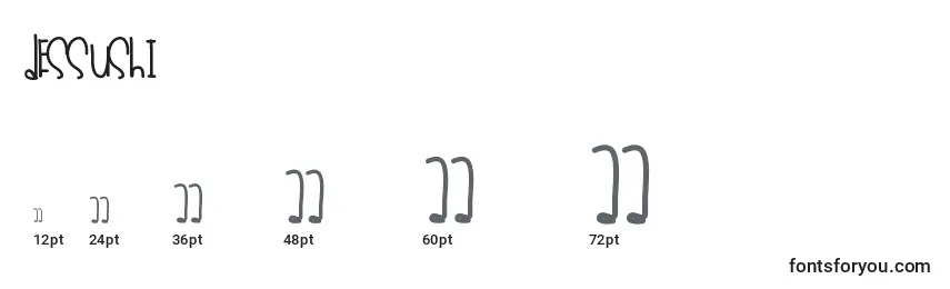 Dessushi Font Sizes