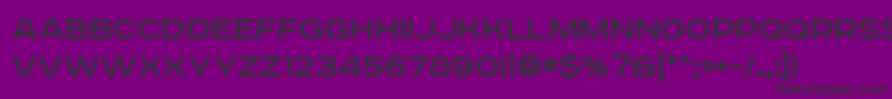 Roadradio-fontti – mustat fontit violetilla taustalla
