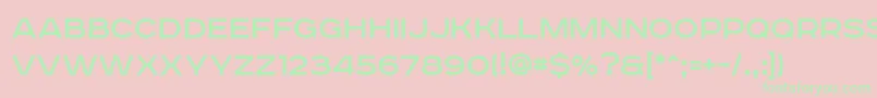 Roadradio Font – Green Fonts on Pink Background