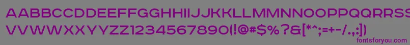 Roadradio Font – Purple Fonts on Gray Background