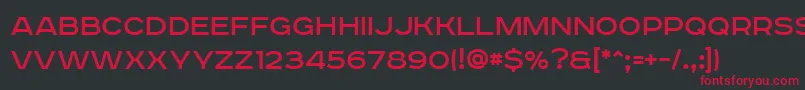 Roadradio Font – Red Fonts on Black Background