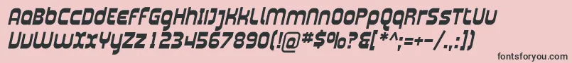 フォントPlasma04 – ピンクの背景に黒い文字