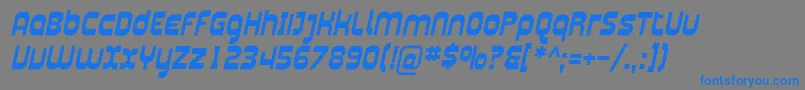 Шрифт Plasma04 – синие шрифты на сером фоне
