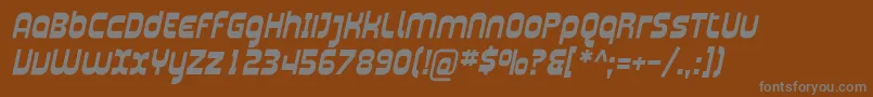 Шрифт Plasma04 – серые шрифты на коричневом фоне