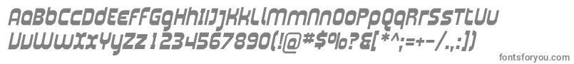 フォントPlasma04 – 白い背景に灰色の文字