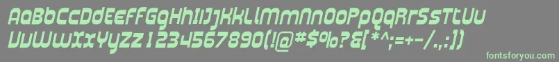 Шрифт Plasma04 – зелёные шрифты на сером фоне