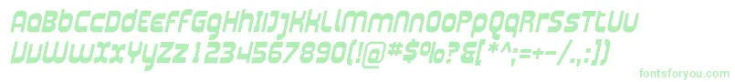 Plasma04 Font – Green Fonts on White Background