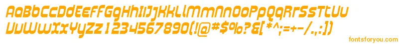Plasma04 Font – Orange Fonts on White Background