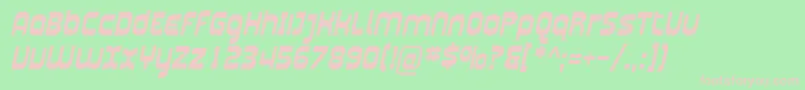 Fonte Plasma04 – fontes rosa em um fundo verde