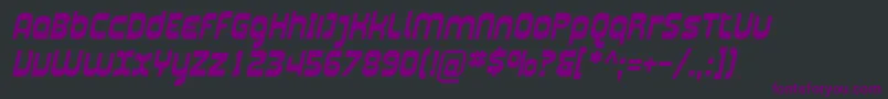 Шрифт Plasma04 – фиолетовые шрифты на чёрном фоне