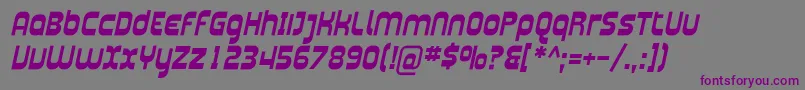 Шрифт Plasma04 – фиолетовые шрифты на сером фоне