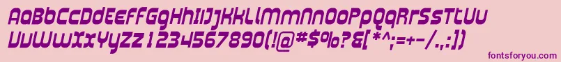Plasma04 Font – Purple Fonts on Pink Background