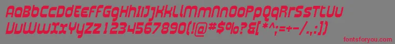 Шрифт Plasma04 – красные шрифты на сером фоне
