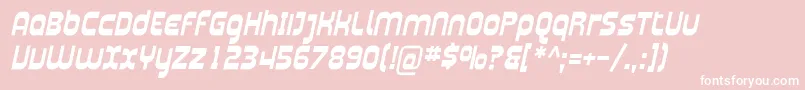 Шрифт Plasma04 – белые шрифты на розовом фоне