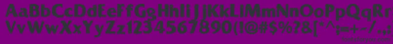 SolidOoky Font – Black Fonts on Purple Background