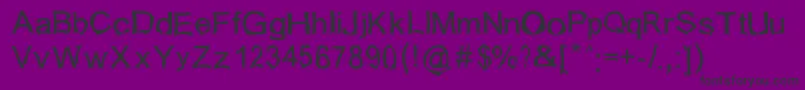 Isogul Font – Black Fonts on Purple Background