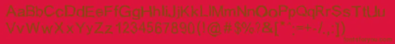 Isogul Font – Brown Fonts on Red Background