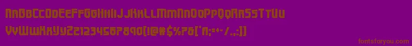 Speedwagoncond Font – Brown Fonts on Purple Background