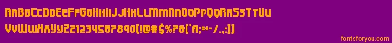 Speedwagoncond Font – Orange Fonts on Purple Background