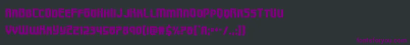 フォントSpeedwagoncond – 黒い背景に紫のフォント