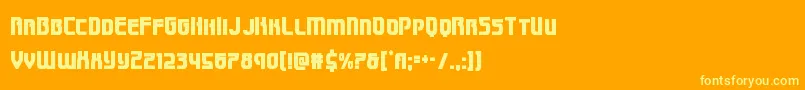 Speedwagoncond Font – Yellow Fonts on Orange Background