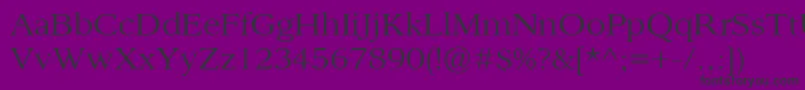 Sanford0103Demo Font – Black Fonts on Purple Background