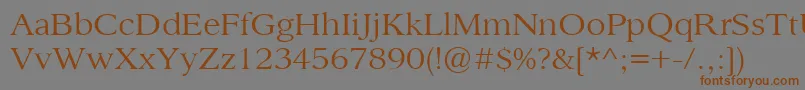 Sanford0103Demo Font – Brown Fonts on Gray Background