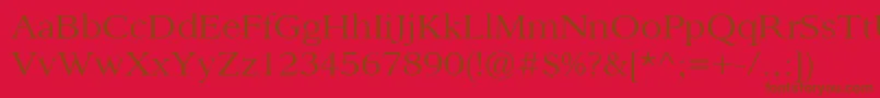 Sanford0103Demo Font – Brown Fonts on Red Background