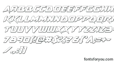 Skirmisher3Dital font – Fonts By Shape